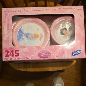 Disney Princess Disposable Tableware Set - Pink